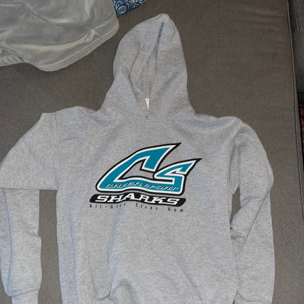 Cheersport sharks hoodie youth sweatshirt xl